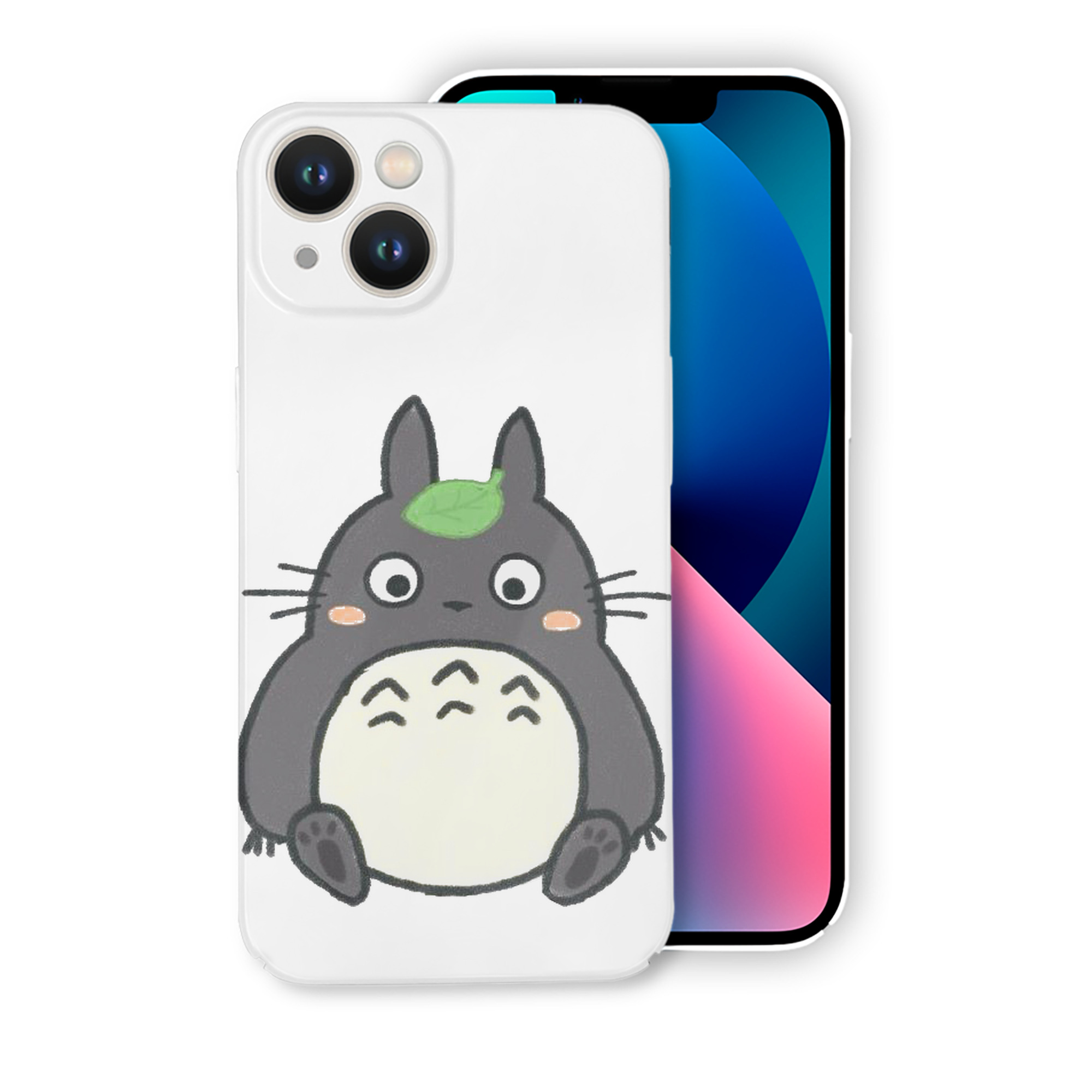（画像用） となりのトトロ 草壁メイ 草壁サツキ My Neighbor Totoro Satsuki Kusakabe Mei Kusakabe 【iPhone 14シリーズ対応】ハードケース